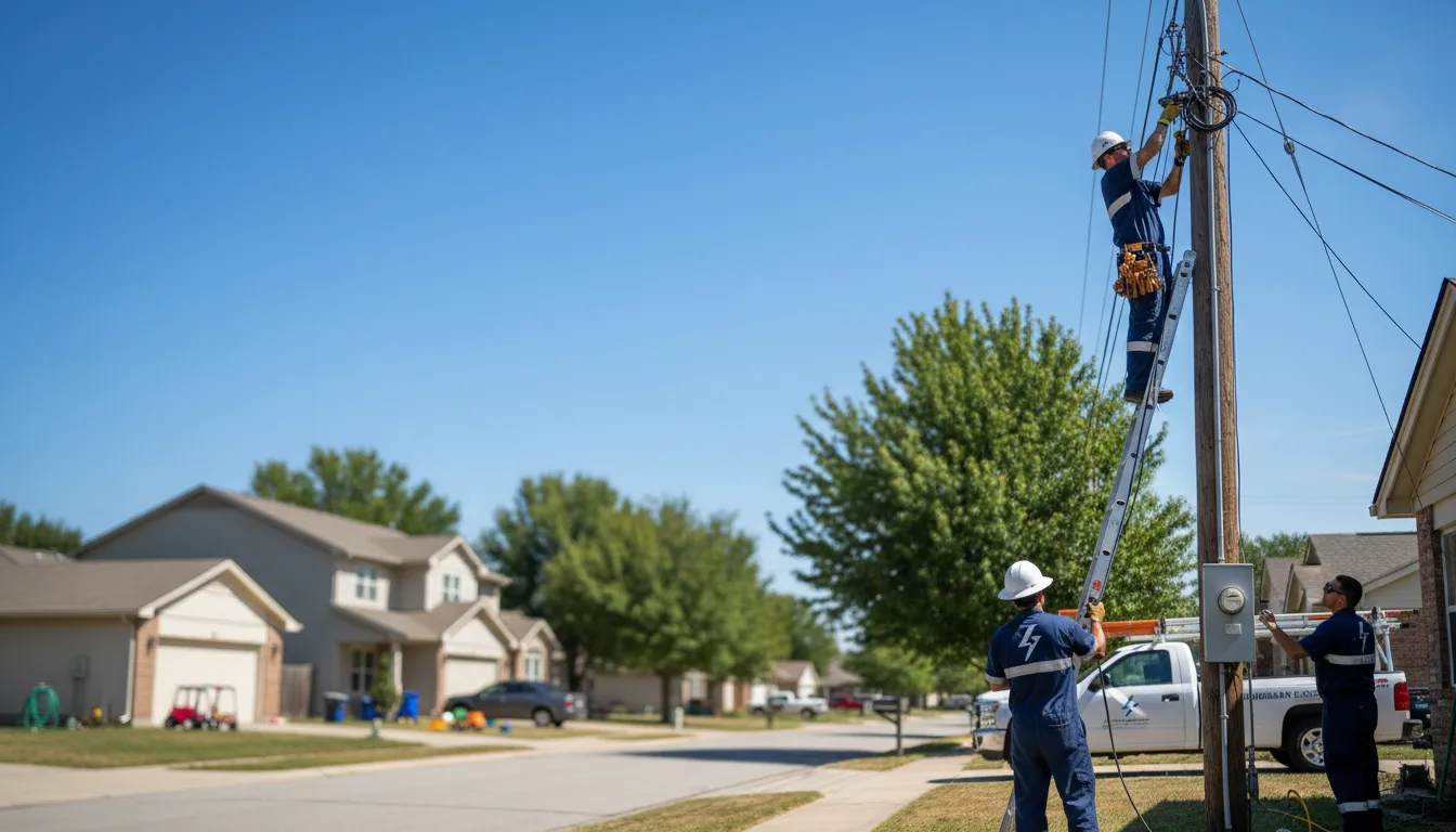 Residential electrician providing installation services in Papineau, IL